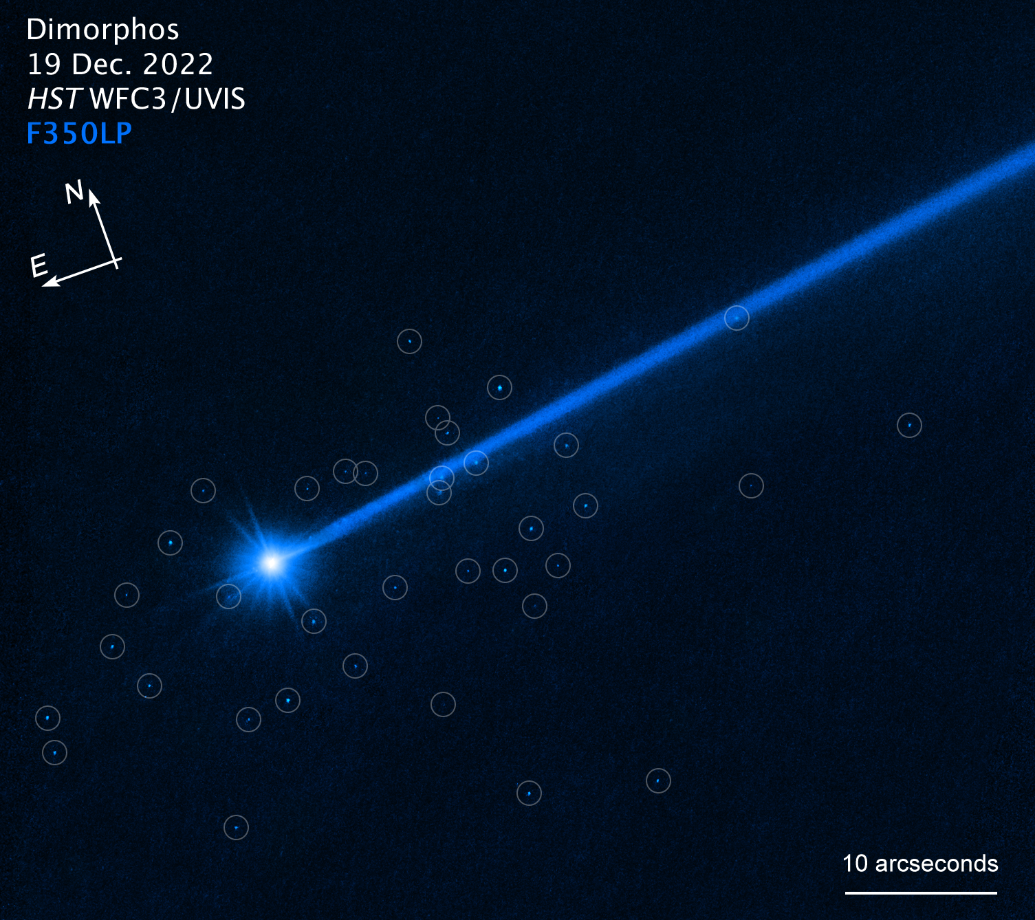 Ni Dimorphos ni Didymos representan ningún peligro para la Tierra antes o después de la colisión controlada de DART con Dimorphos. /NASA