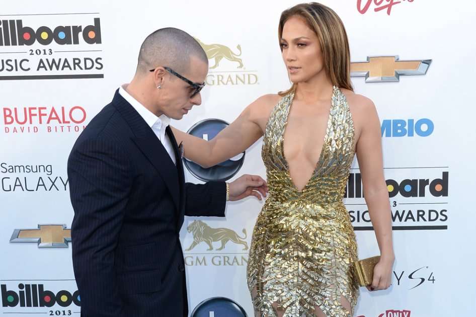 Casper Smart y Jennifer Lopez. 