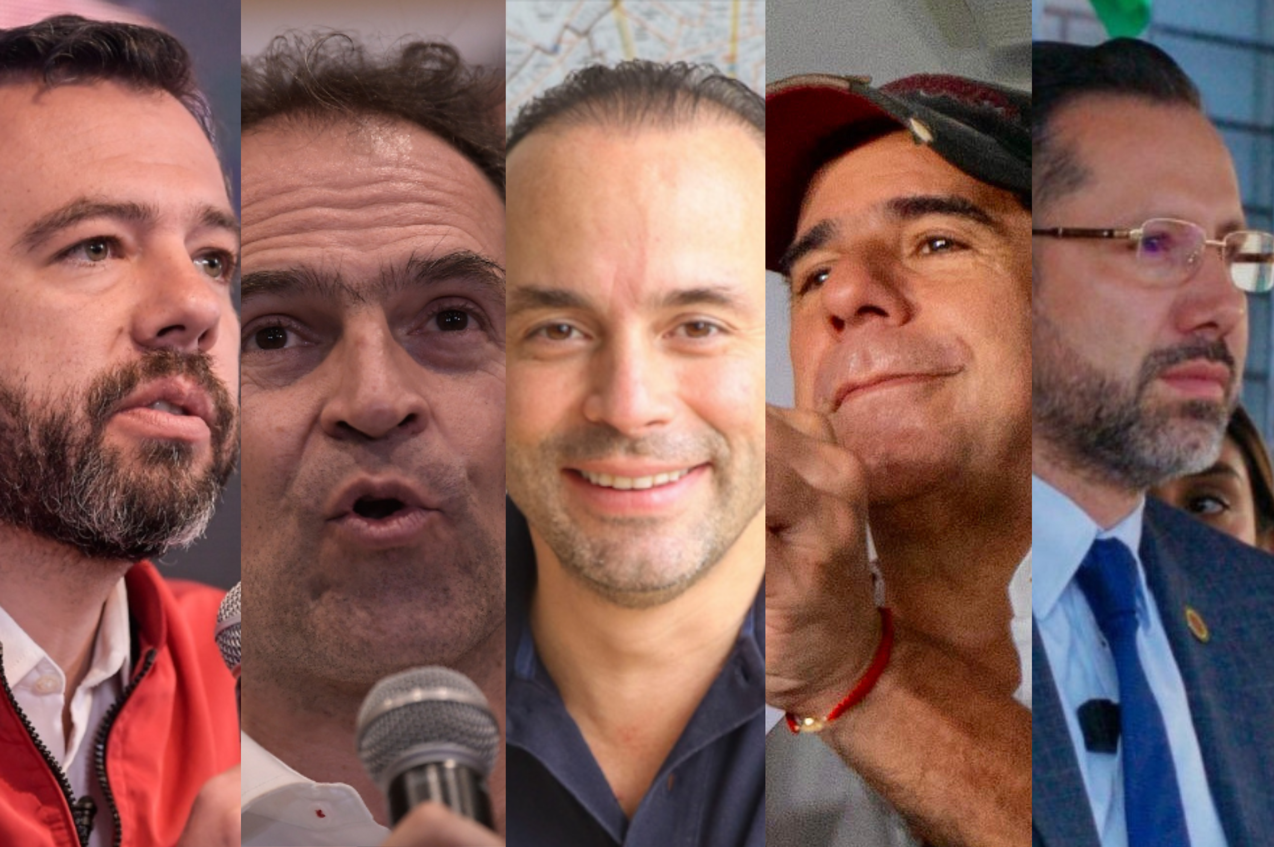 Carlos Fernando Galán, Federico Gutierrez, Alejandro Eder, Alex Char y Jaime Andrés Beltrán