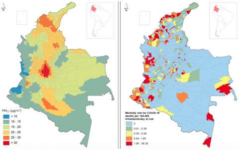 En Colombia el aire contaminado no influyó en las muertes por COVID-19