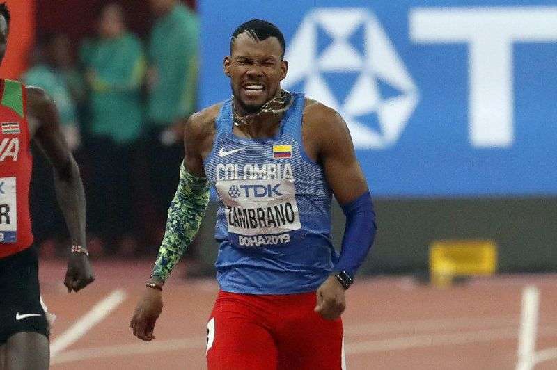 Anthony Miguel Zambrano remató la competencia, pero no fue suficiente para rematar en el último tramo.