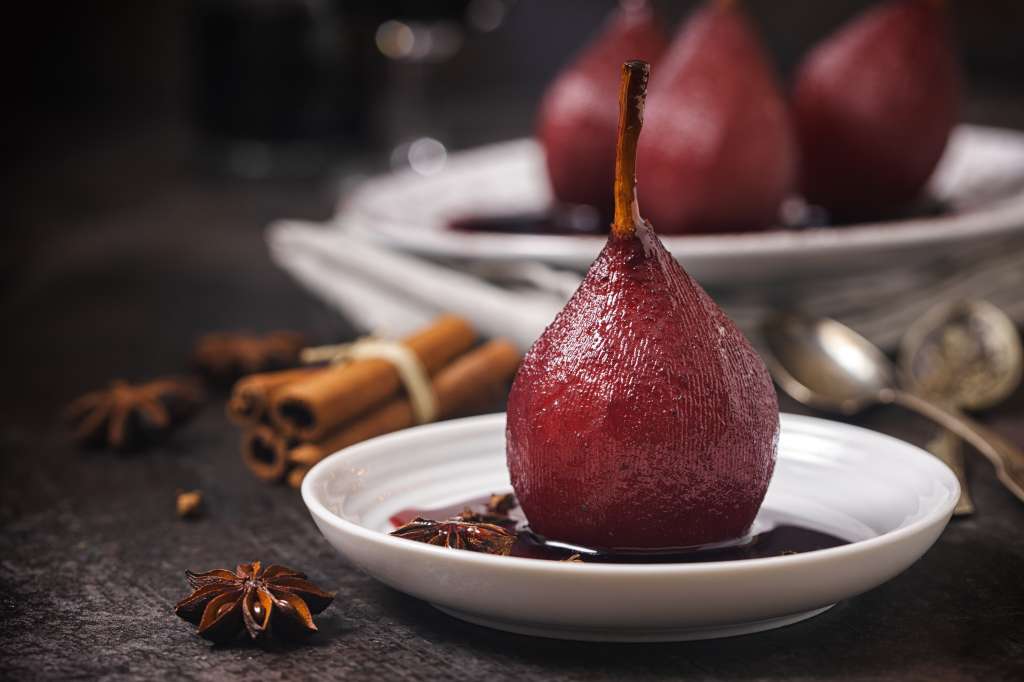 Peras al vino