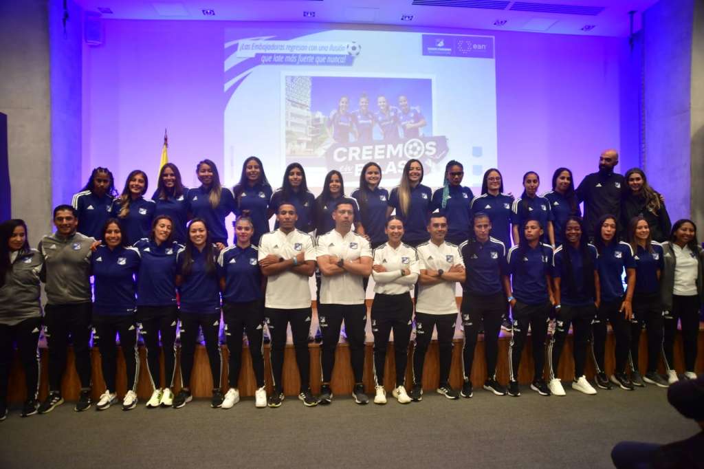 Millonarios presentó oficialmente a su equipo femenino que competirá este año por conseguir su primera estrella en la Liga Femenina.