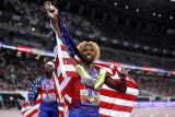 Noah Lyles igualó a Usain Bolt con cuatro títulos mundiales en 200 metros: video