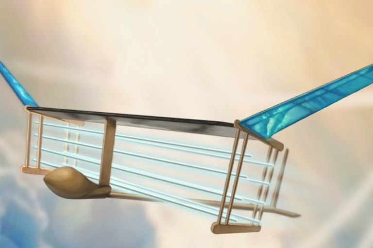 El primer avión sin hélices ni combustible levanta el vuelo