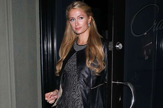 UK CLIENTS MUST CREDIT: AKM-GSI ONLY<BR/>
Paris Hilton and her boyfriend River Viiperi enjoy a dinner date at Craig's Restaurant in West Hollywood. After her recent visit to Ibiza, where she has been hard at work guest DJ'ing at Amnesia, a quiet night out in West Hollywood must be nice for a change. Paris looked fashionable in a black leather jacket over a grey and black patterned dress with a matching pair of black high heels.
<P>
Pictured: Paris Hilton
<P><B>Ref: SPL604363 020913 </B><BR/>
Picture by: AKM-GSI / Splash News<BR/>
</P><P>