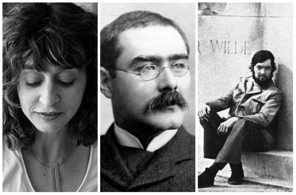 Kim Addonizio, Rudyard Kipling y Julio Cortázar. / Archivo