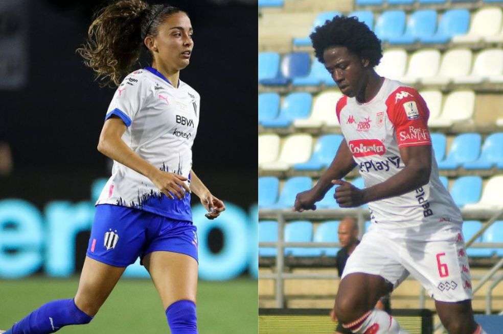 Isabella Echeverri y Carlos Sánchez. // @isabellaecheverri11 y Dimayor