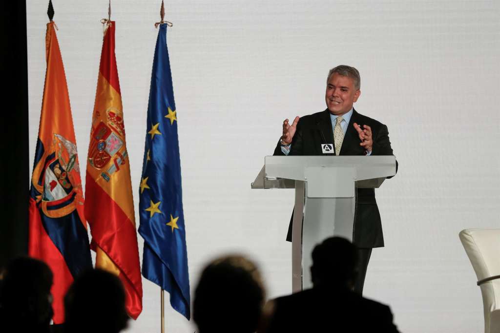 Iván Duque en España.