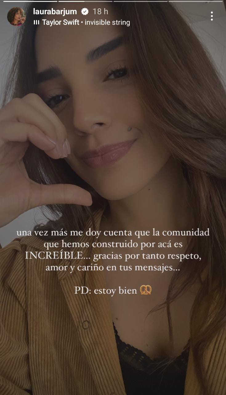 Laura Barjum habló tras su ruptura con Diego Sáenz: “estoy bien”