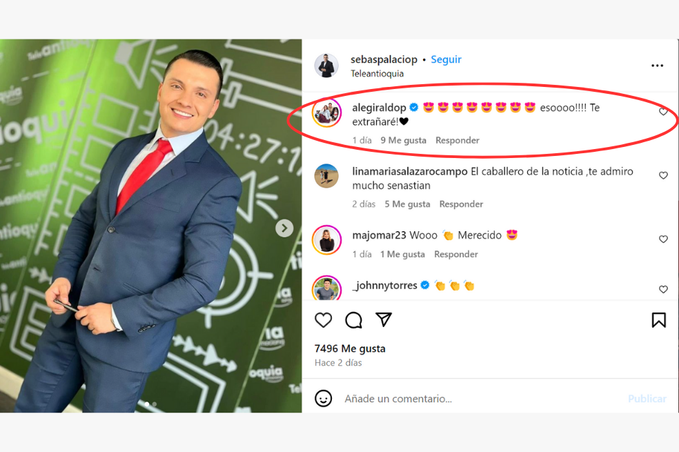 Alejandra Giraldo de Caracol se despidió conmovida de un compañero “Te extrañaré”