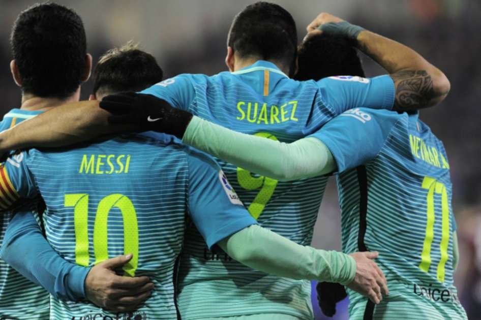 Barcelona ocupa la tercera posición en la tabla de la Liga Santander. / AFP