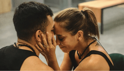Diana Ángel y Culotauro se volvieron a encontrar y esta vez los besos no faltaron
