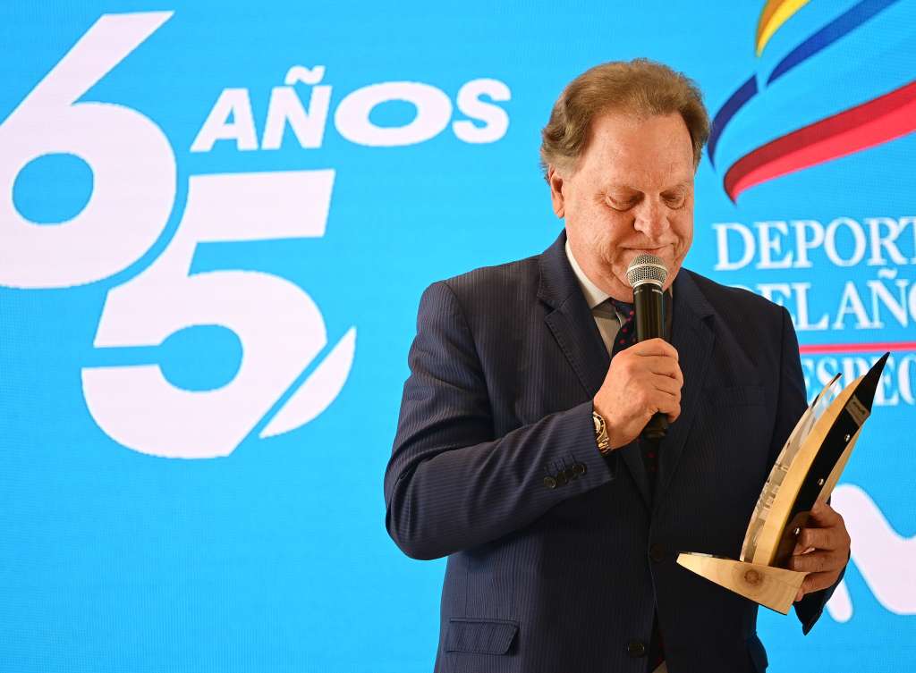 Ramón Jesurun en la ceremonia del Deportista del Año 2025