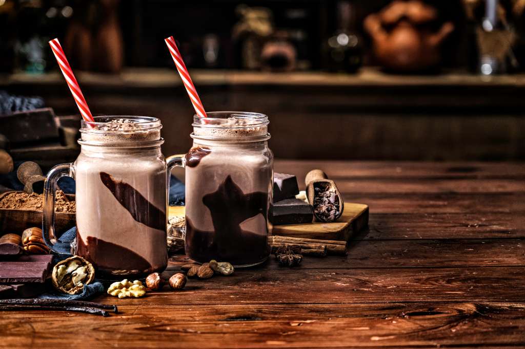 Batido de chocolate casero