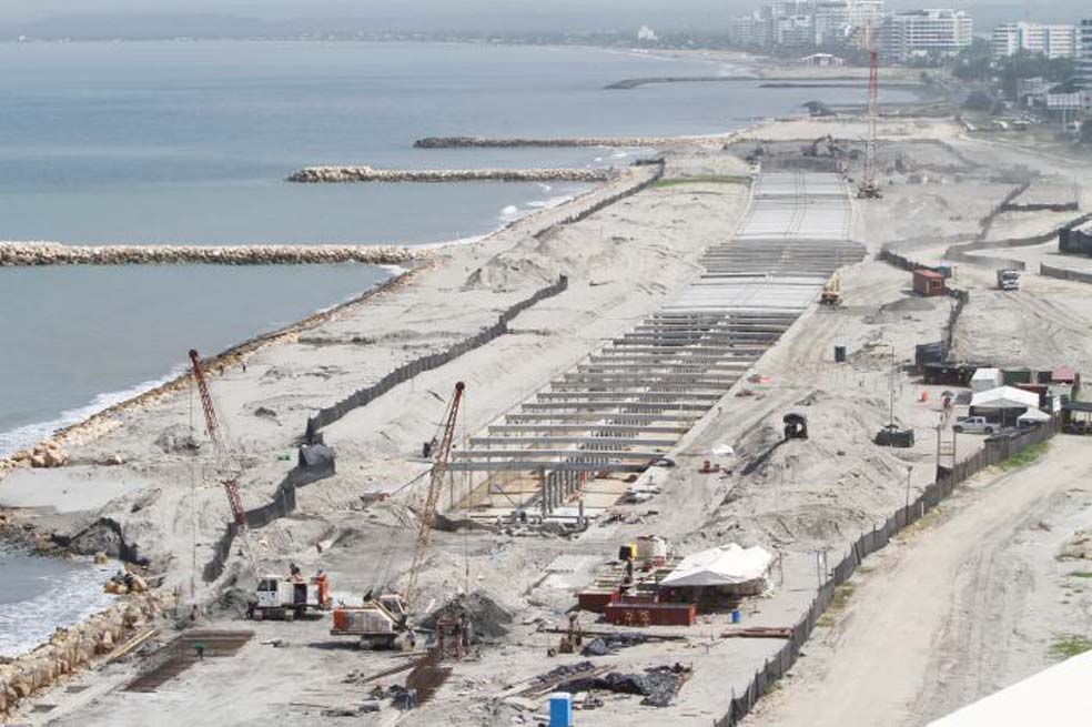 El túnel de Crespo, una de las obras que hacen parte de la construcción de la calzada Cartagena-Marahuaco, debió entregarse en septiembre. / Cortesía El Universal
