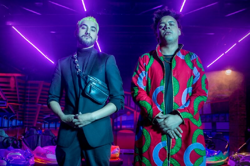 Karin Livingston, de San Andrés, y Daniel Acosta, de Bogotá, son los creadores de Rap Bang Club.  / Cortesía