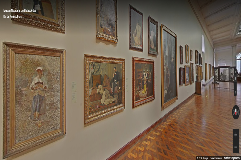 1.Museo de Arte de São Paulo, MASP (São Paulo)Emplazado en la principal arteria de la mayor ciudad de Brasil, el MASP posee una historia rutilante y una colección permanente con nombres como Portinari, Di Cavalcanti, Van Gogh, Monet y Picasso. En la visita virtual hay más de mil piezas virtuales, que el usuario puede ampliar, además de informarse sobre la historia de cada obra, su autor y el contexto artístico de la época.