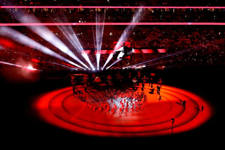 Al Khor (Qatar), 20/11/2022.- General view of a performance during the opening ceremony of the FIFA World Cup 2022 group A Opening Match between Qatar and Ecuador at Al Bayt Stadium in Al Khor, Qatar, 20 November 2022. (Mundial de Fútbol, Catar) EFE/EPA/Ronald Wittek