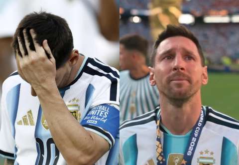 Messi rompió en llanto tras la final del Mundial: las imágenes que dan la vuelta al mundo