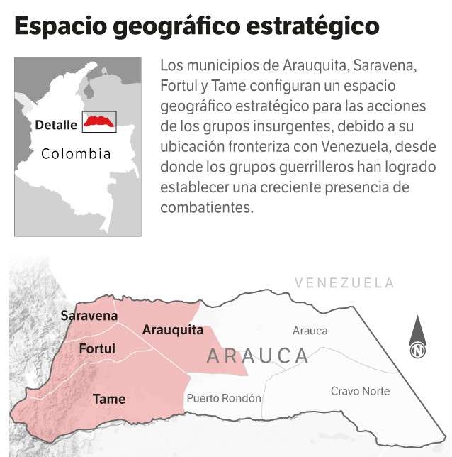Un mapa de Arauca
