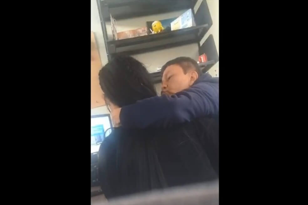 Captura de pantalla del video que Lizeth Sanabria grabó como prueba para presentar ante la Fiscalía. / Captura de pantalla