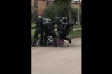 Protestas en Suba Fontanar: agentes del Esmad agredieron a un joven