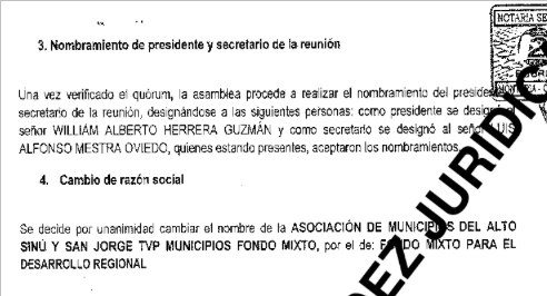 Captura de pantalla del documento "Asamblea general extraordinaria Acta 02 del 14 de septiembre 2021 (inscrito).pdf (2.28 MB)", pág. 7. Fuente: Cámara de comercio de Montería