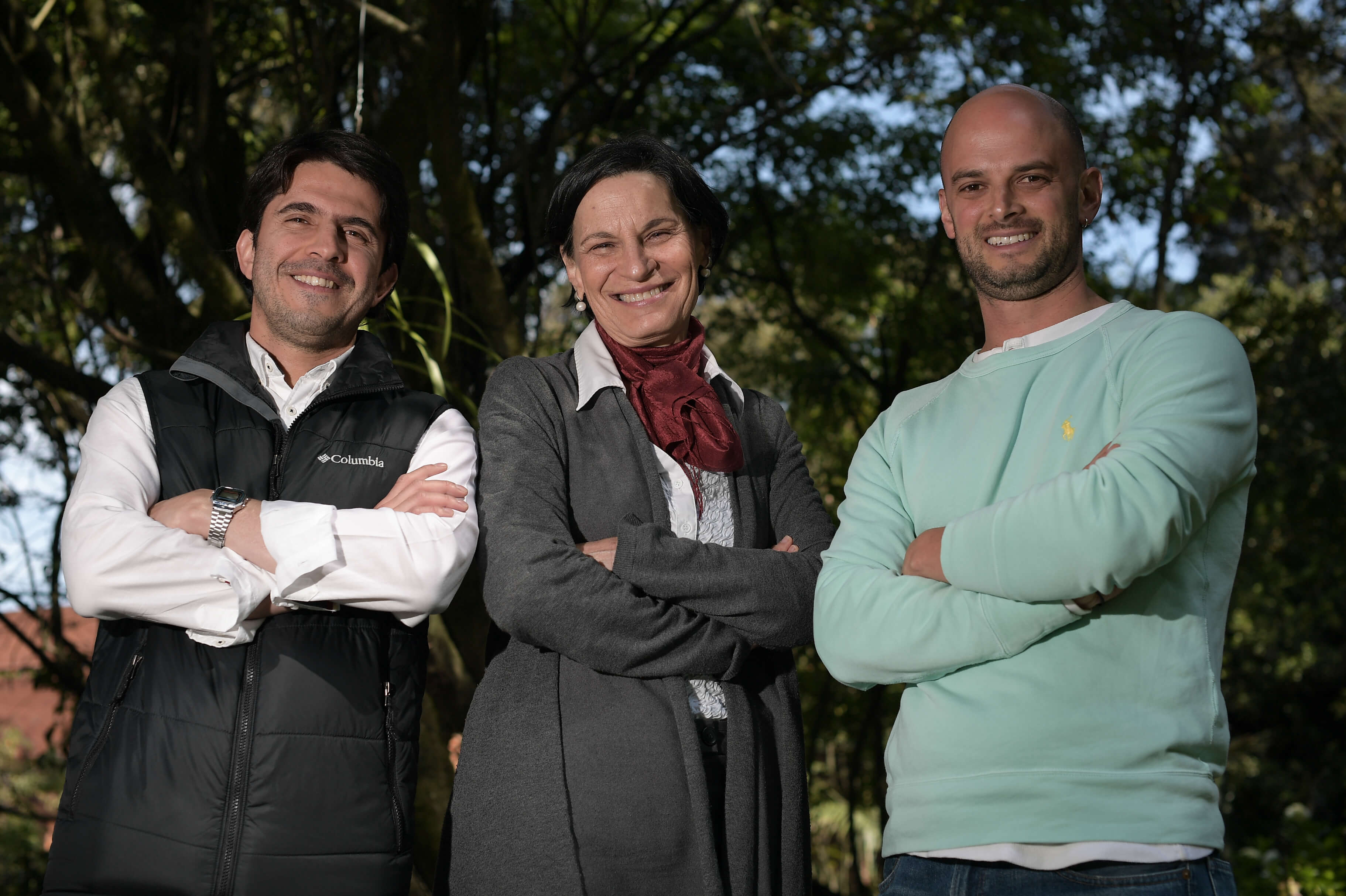 Carlos Camacho, Margarita Garrido y Daniel Gutiérrez, profesores de la Universidad Externado y autores del libro. / Mauricio Alvarado