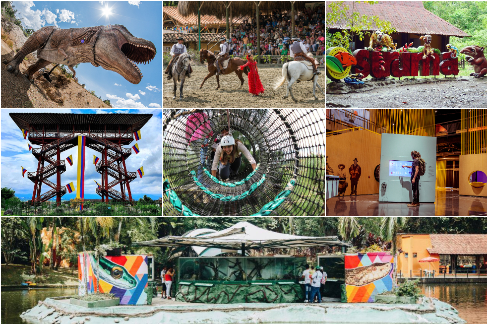Siete Parques Temáticos en Colombia