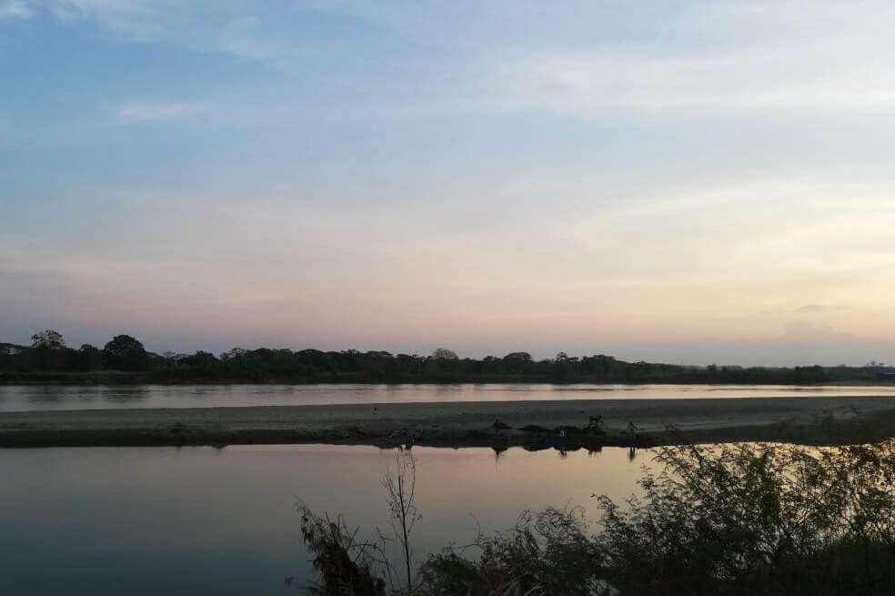 Así se veía el río Cauca en Caucasia el pasado 29 de enero, a la altura del puente Lleras Camargo. / Cortesía
