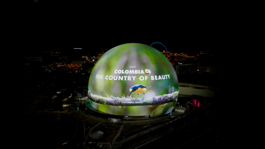Promoción en La Esfera en Las Vegas.