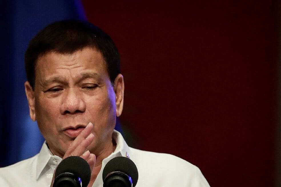 El gesto de Rodrigo Duterte, presidente de Filipinas, tendrá consecuencias, según anunció la Casa Blanca. / EFE