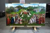 "La adoración del místico cordero" de los hermanos Van Eyck tras restauración