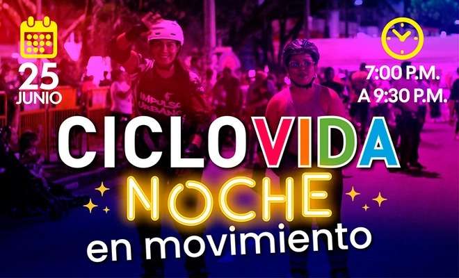 Ciclovida Nocturna en Cali este 25 de junio: horario, recorridos y recomendaciones