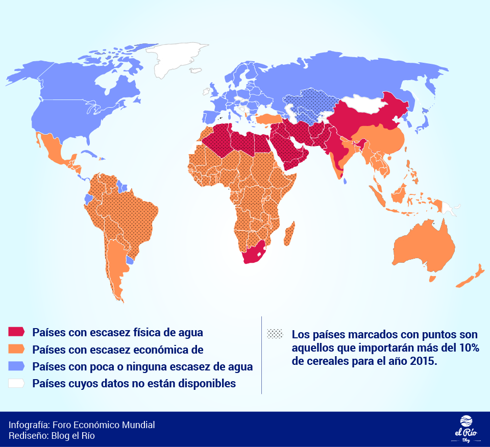 El Foro Económico Mundial difundió un informe en el que Colombia se encuentra entre los países del mundo que podrían sufrir escasez de agua para el año 2050.