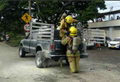 Tres adultos y una bebé de 18 meses heridas tras explosión de cilindro en Yumbo