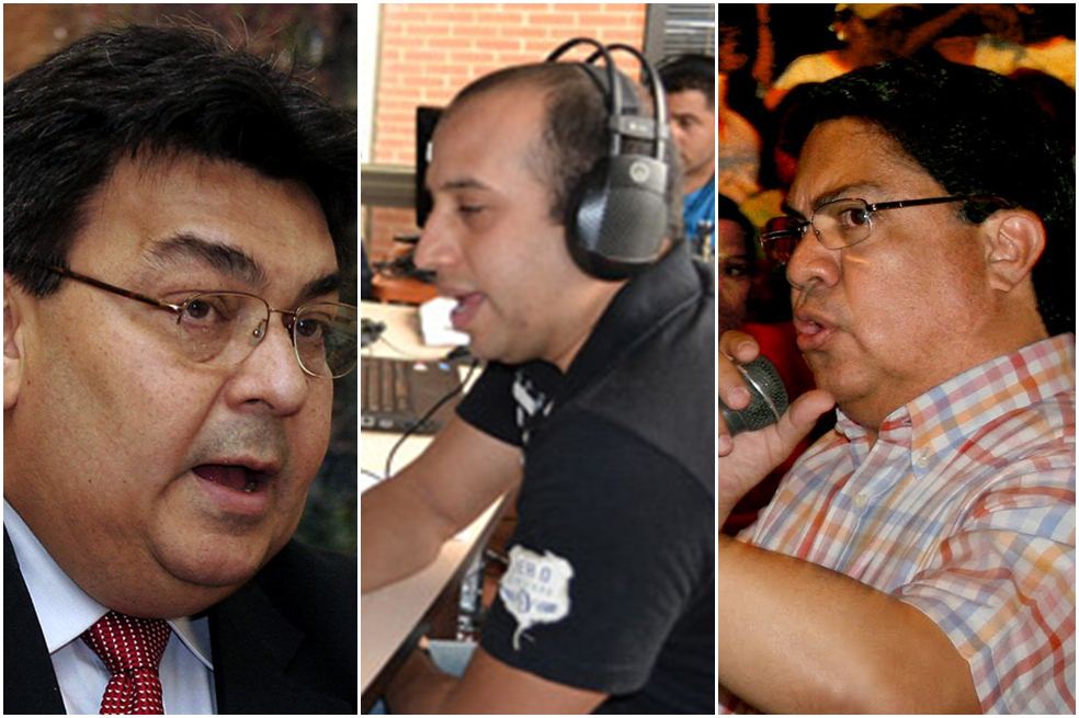 Calixto Ortega, encargado de negocios de Venezuela con EE.UU y los analistas políticos Miguel González y Alberto Aranguibel.