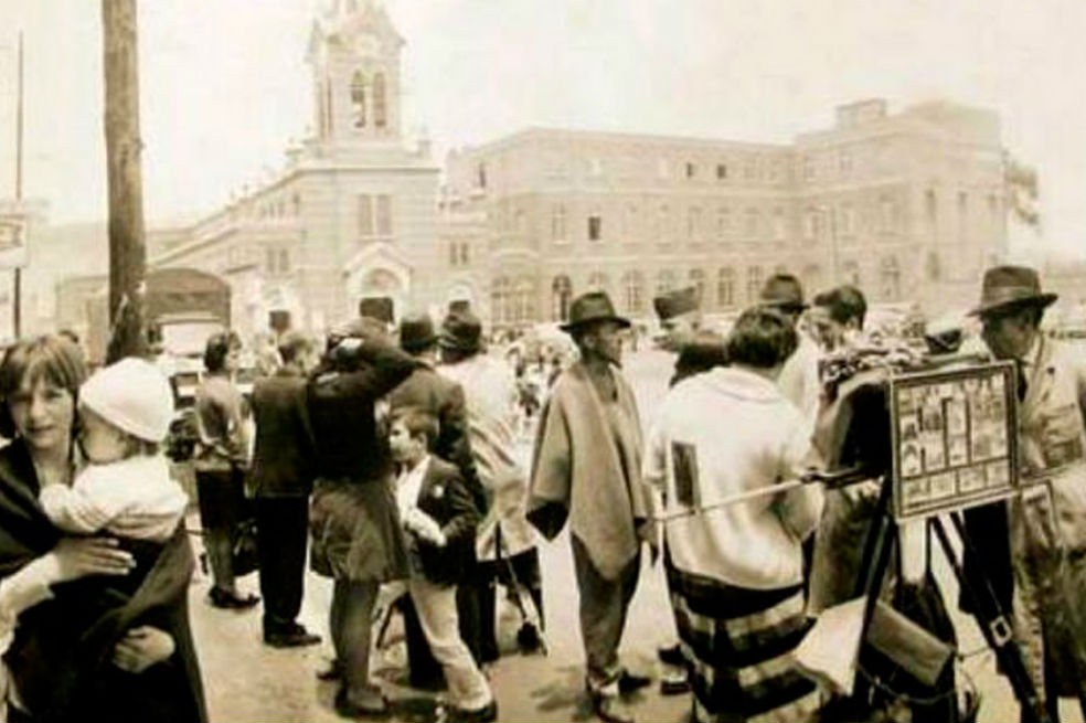 Plaza del 20 Julio en 1940. / Twitter @BogotaAntigua