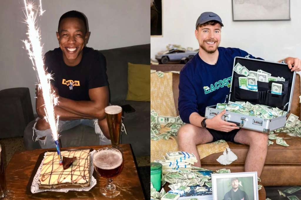 Jimmy Donaldson, conocido como MrBeast, es un youtuber, empresario y filántropo estadounidense conocido por realizar vídeos centrados en gente haciendo retos a cambio de altas sumas de dinero.​​