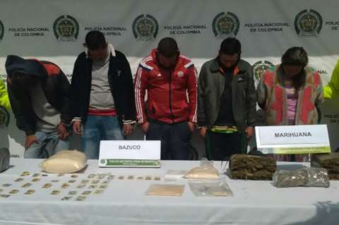 Capturan a cinco integrantes del ‘Gancho Mosco’ con 10.000 dosis de bazuco