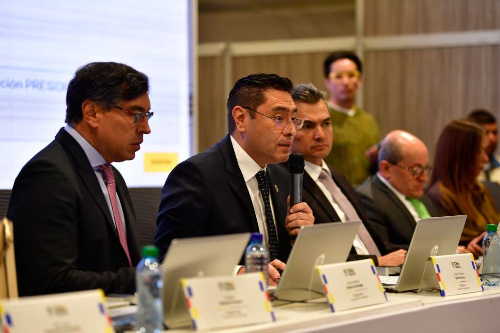 Presidente del Consejo Nacional Electoral (CNE) durante la Audiencia de Escrutinio Nacional tras finalizar las elecciones presidenciales segunda vuelta 2026