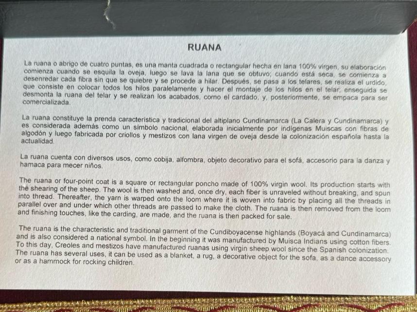 Esta es la leyenda que explica el simbolismo de la ruana colombiana que le entregó el presidente al papa Francisco.