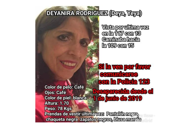 ¿La ha visto? Allegados de Deyanira Rodríguez buscan información sobre su paradero