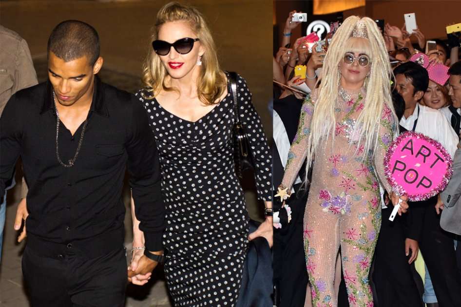 Brahim Zaibat, Madonna y Lady Gaga.