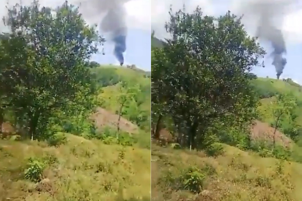 Helicóptero de la Policía fue derribado en zona rural de Amalfi, Antioquia