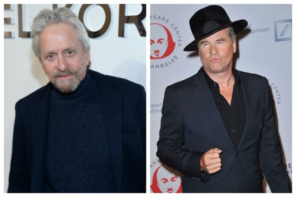 Los actores Michael Douglas y Val Kilmer.