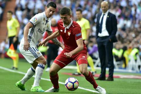 "James está aquí y pensamos sólo en los tres partidos que nos quedan": Zidane