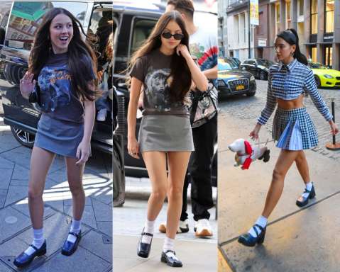 Dua Lipa, Olivia Rodrigo y Rosalía: así se llevan los zapatos Mary Jane con medias
