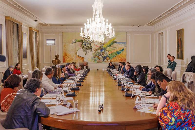 El ministro de Hacienda, Germán Ávila, lideró la reunión de ministros y altos funcionarios de este lunes.